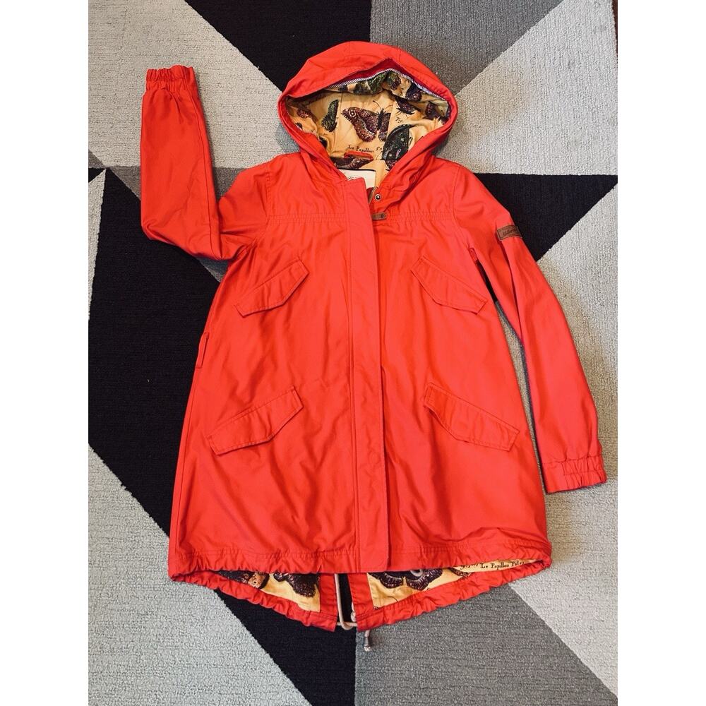 Anthropologie Daughters of the Liberation Red Heritage Hooded / Lined Coat Sz S